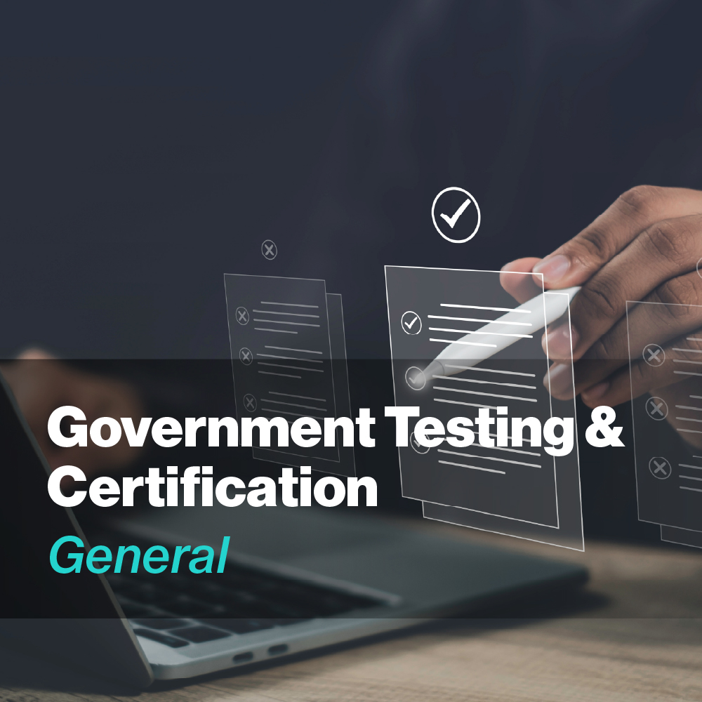 Govt Testing and Cert_General 